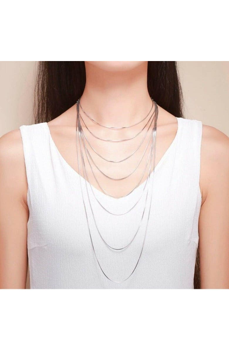 Spero London Italian Fine Sterling Silver Chain, Alternate, color, Silver