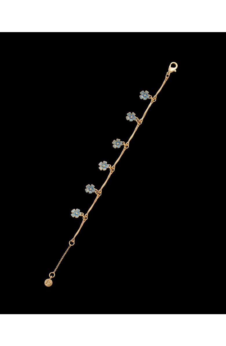 Fable England Forget-Me-Not Bracelet, Alternate, color, Blue & Gold