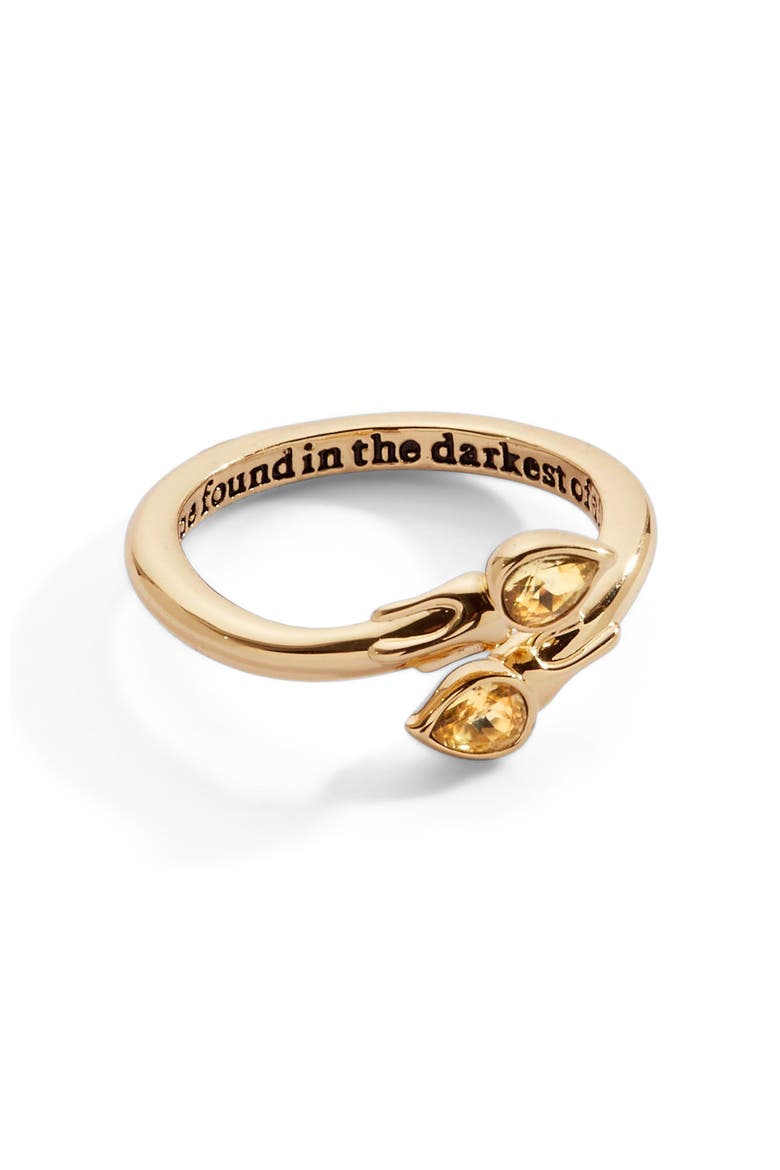 Harry Potter Great Hall Candle Wrap Ring, Main, color, Gold