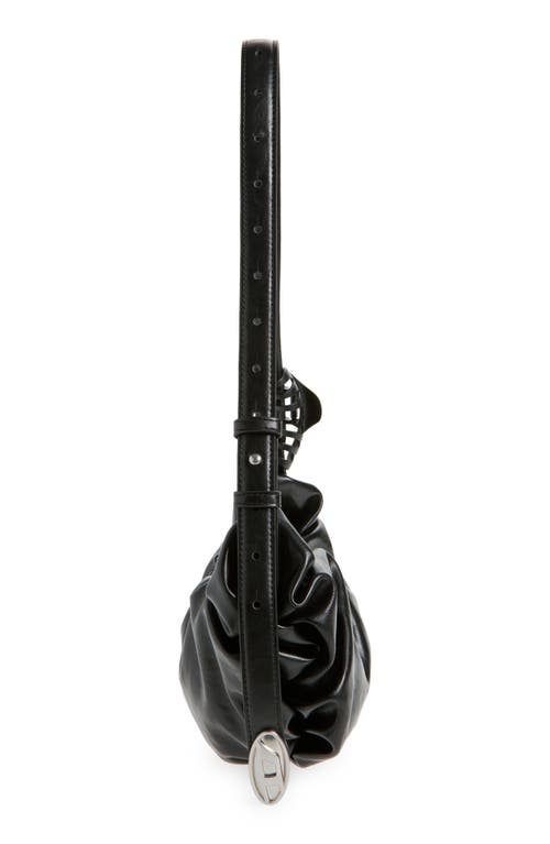 Diesel ® Grab-d Faux Leather Hobo In Black