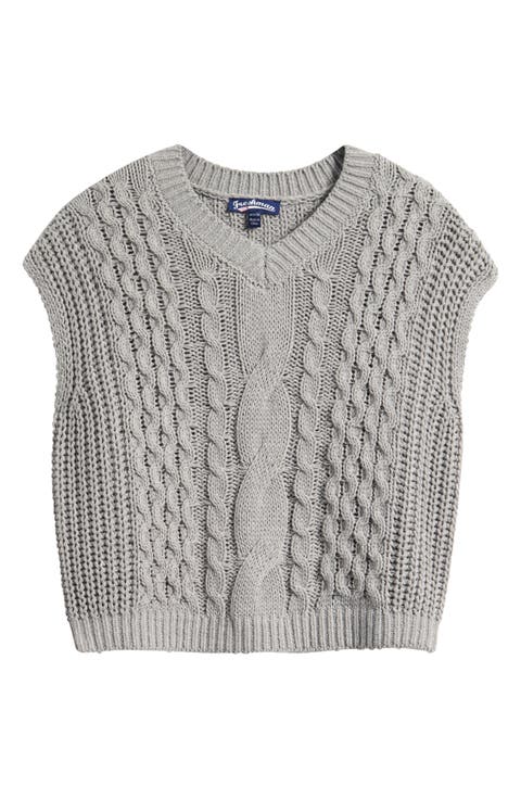 Kids' Cable Knit Sweater Vest