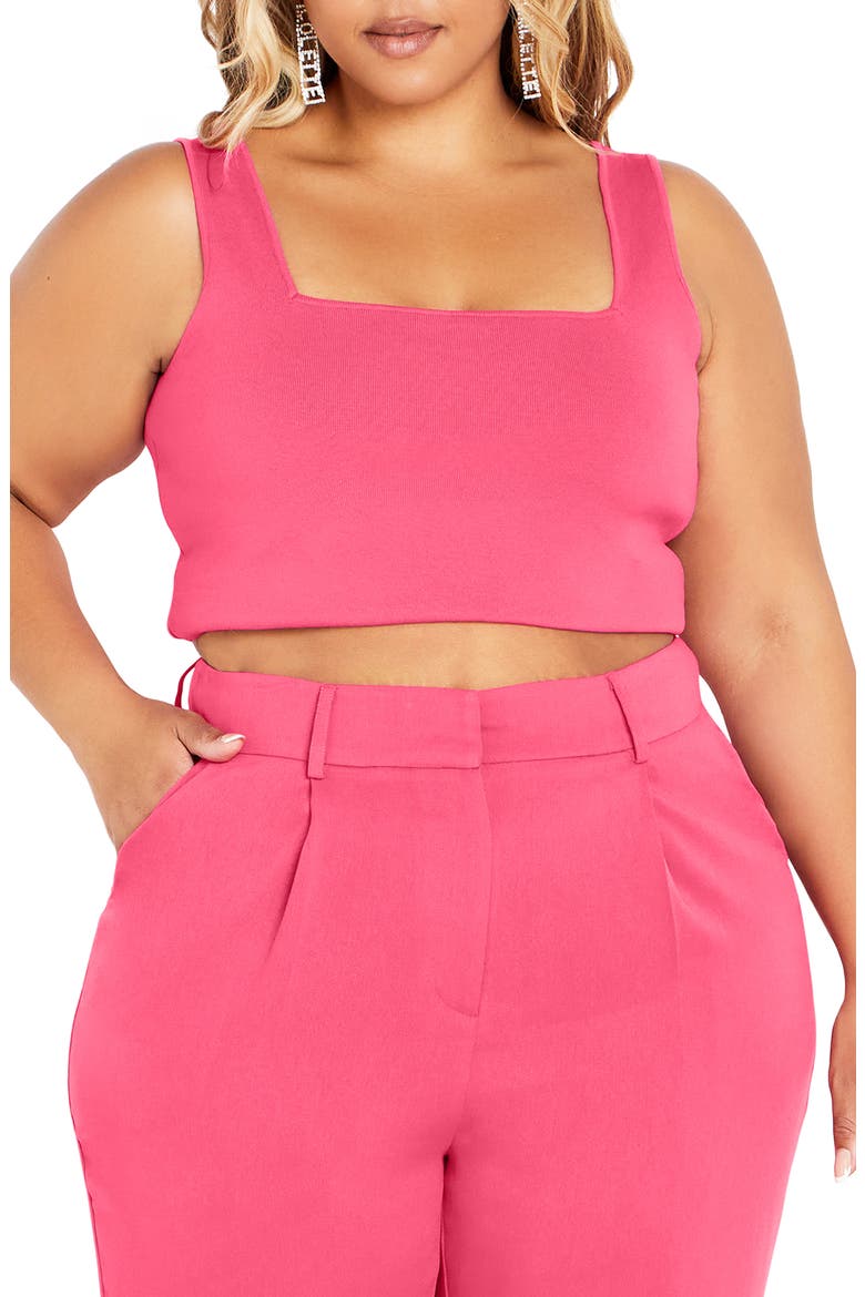 Lane Knit Tank, Main, color, PINK