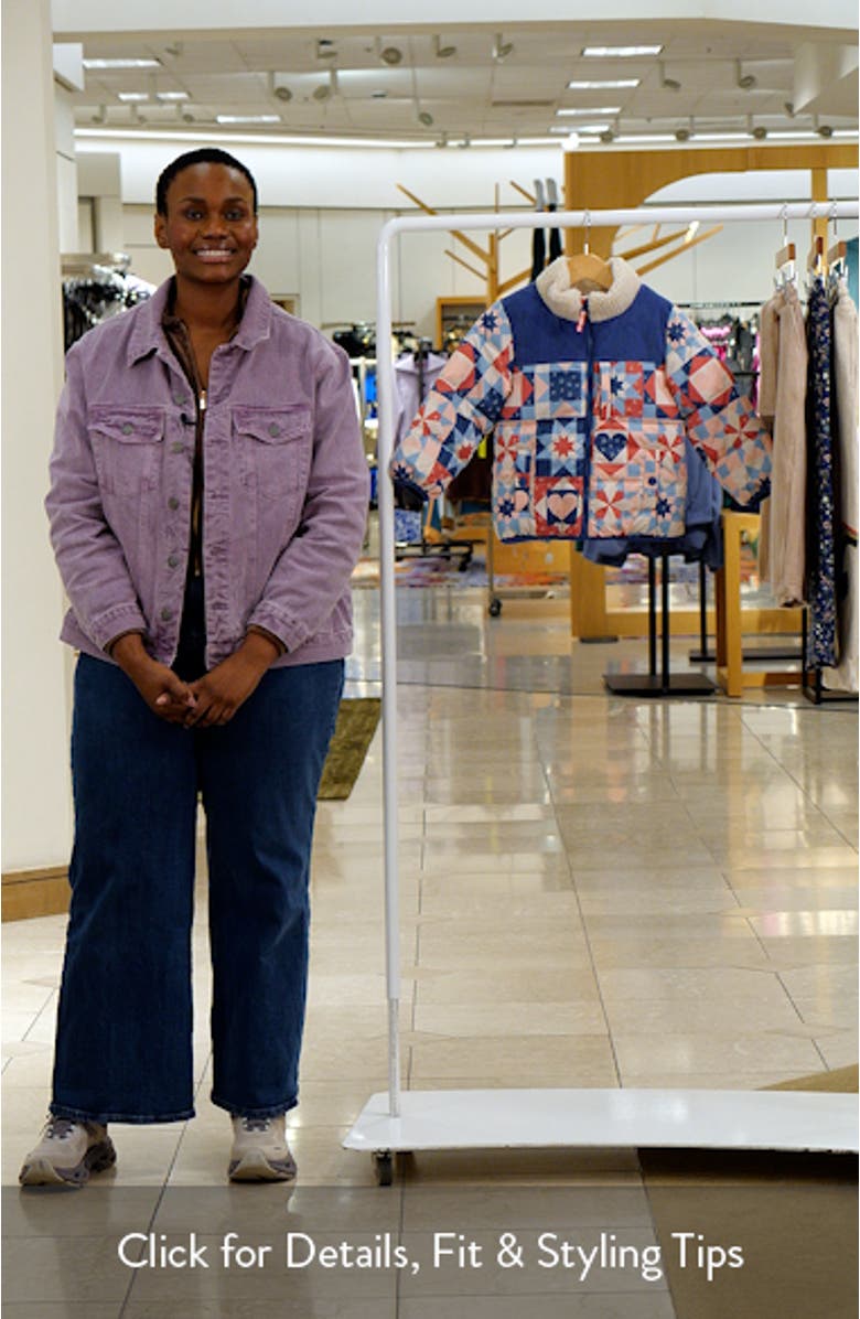 Kids' Cozy Mixed Media Puffer Jacket, sales video thumbnail