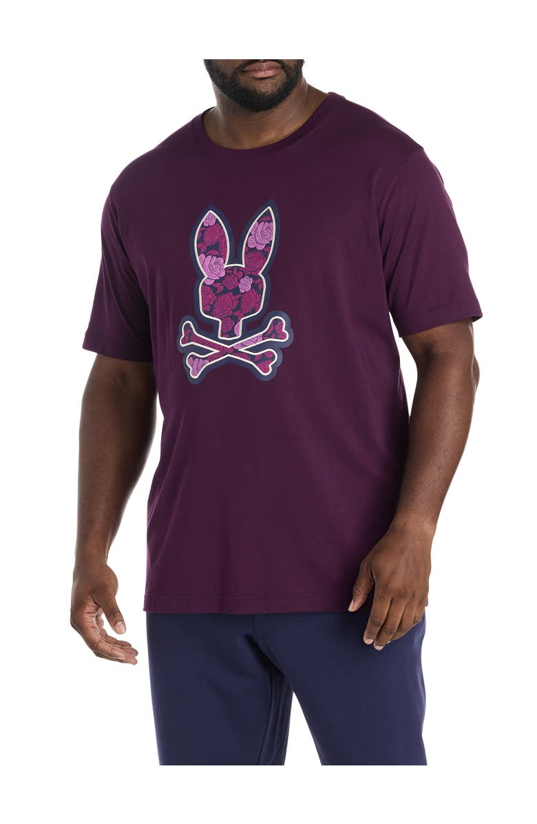Psycho Bunny Big & Tall Rowan Graphic Tee, Main, color, Potent Purple