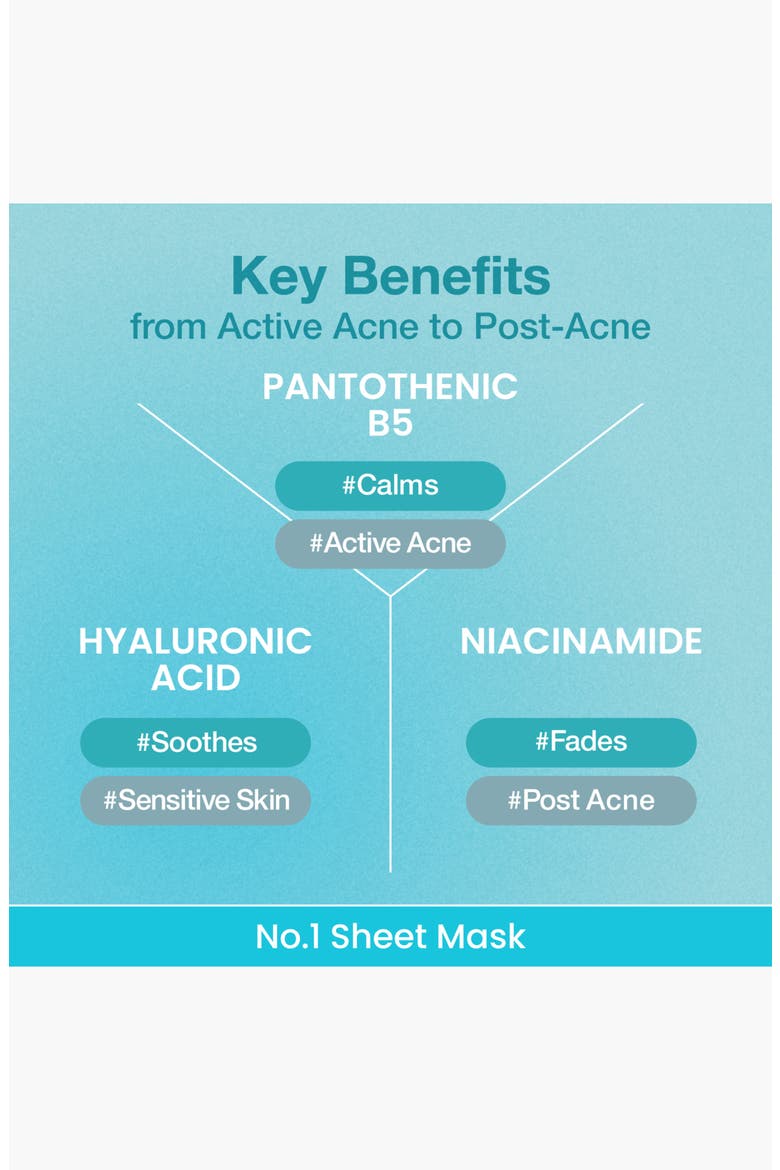 No.1 Pantothenic B5 Hyaluronic Active Clear Mask, Alternate, color, NO COLOR
