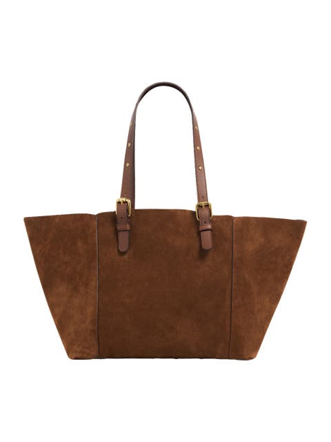 Marlow Buckle Trim Tote Shoulder Bag
