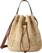Mulberry Crochet Raffia Bucket Bag