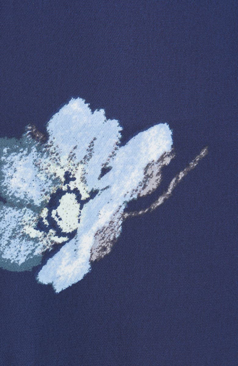 Club Monaco Floral Print Wrap Midi Skirt, Alternate, color, 