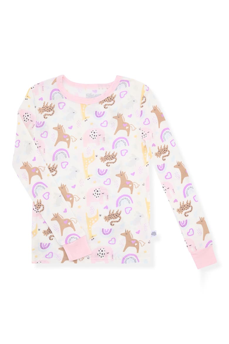 Fitted Two-Piece Pajamas, Alternate, color, PINK