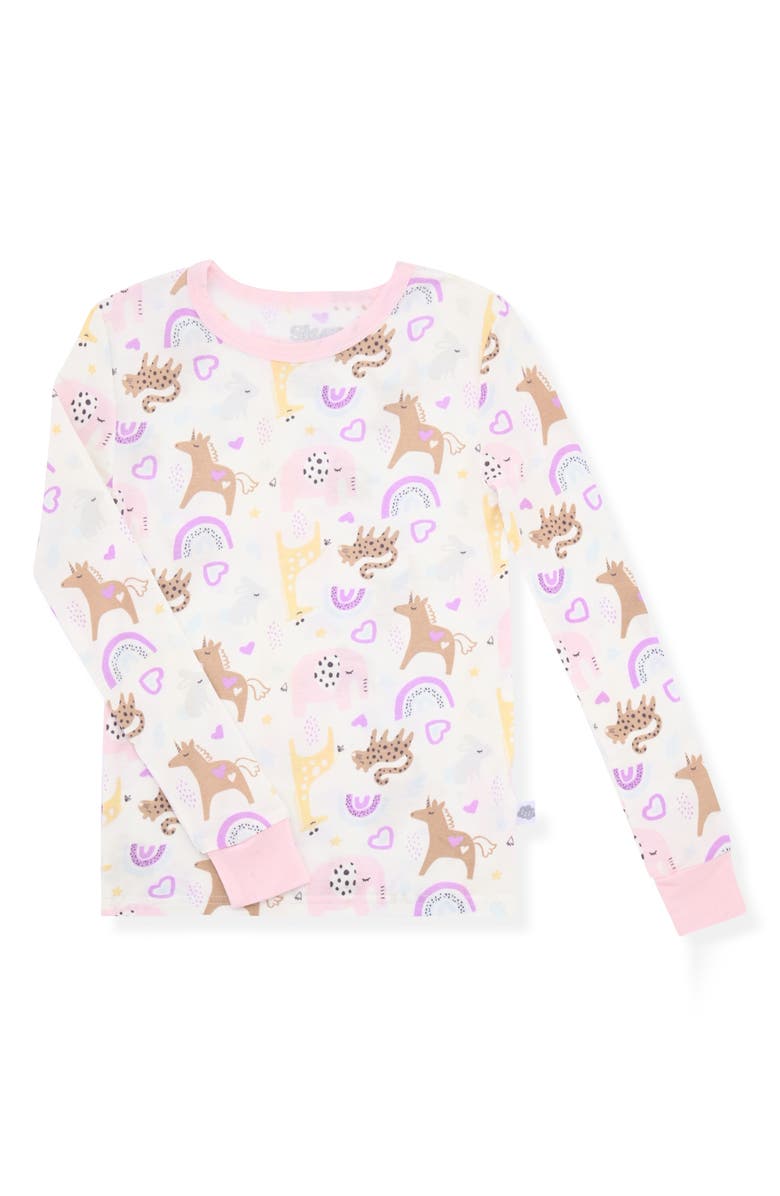 SLEEP ON IT Fitted Two-Piece Pajamas, Alternate, color,