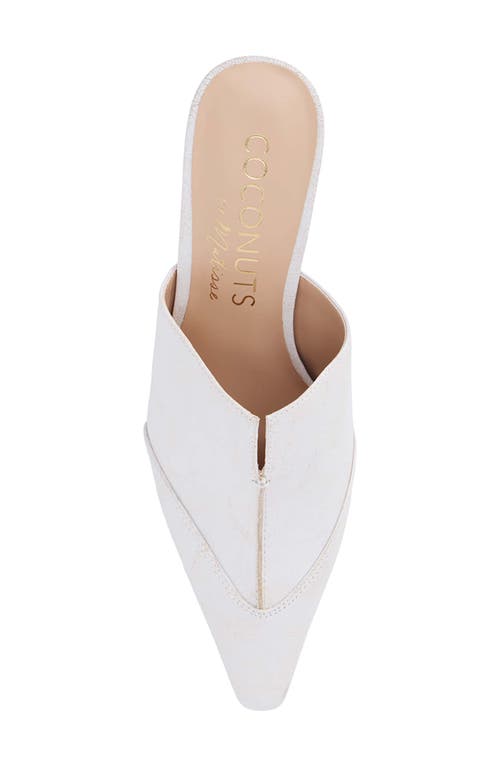 Coconuts By Matisse Crawford White Pointed-toe Mule Pumps In White