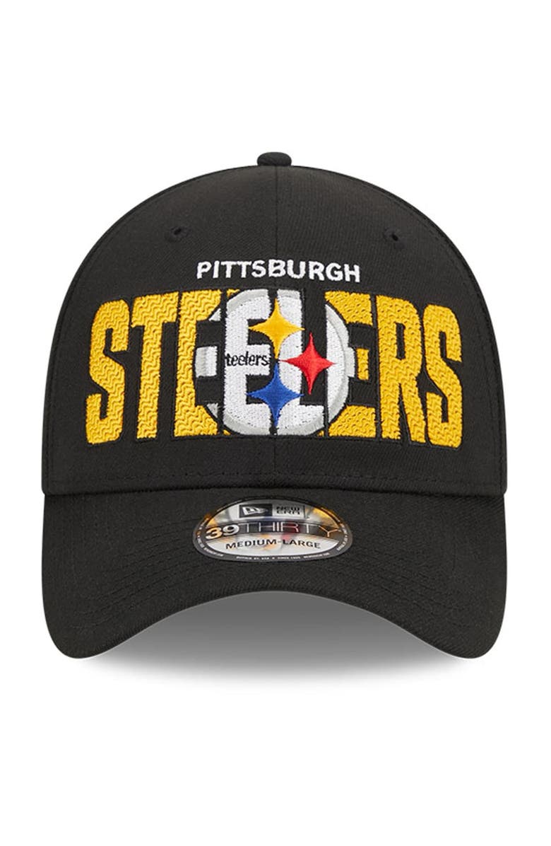New Era Men's New Era Black Pittsburgh Steelers 2023 NFL Draft 39THIRTY Flex Hat, Alternate, color, 
