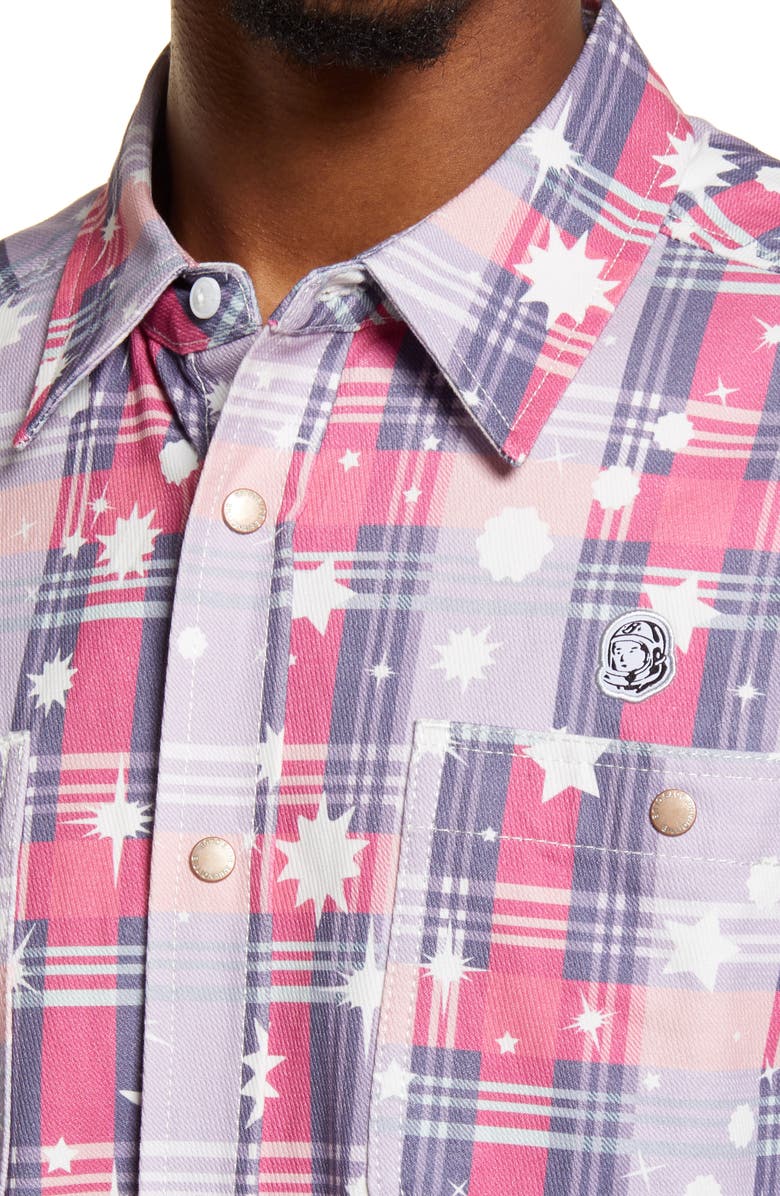 Billionaire Boys Club Men's BB Celestial Long Sleeve Cotton Button-Up Shirt, Alternate, color, 