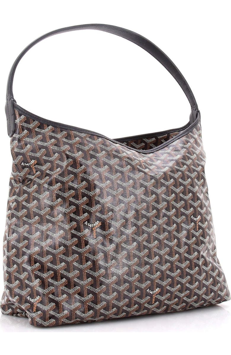 Pre-Owned Goyard Boheme Hobo Coated Canvas, Alternate, color, Black
