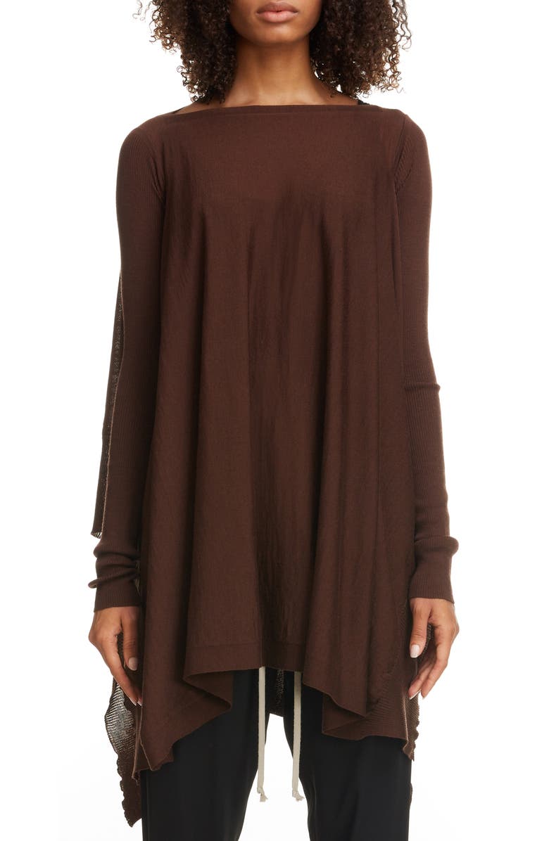 Rick Owens Multi Way Wool Sweater, Main, color,