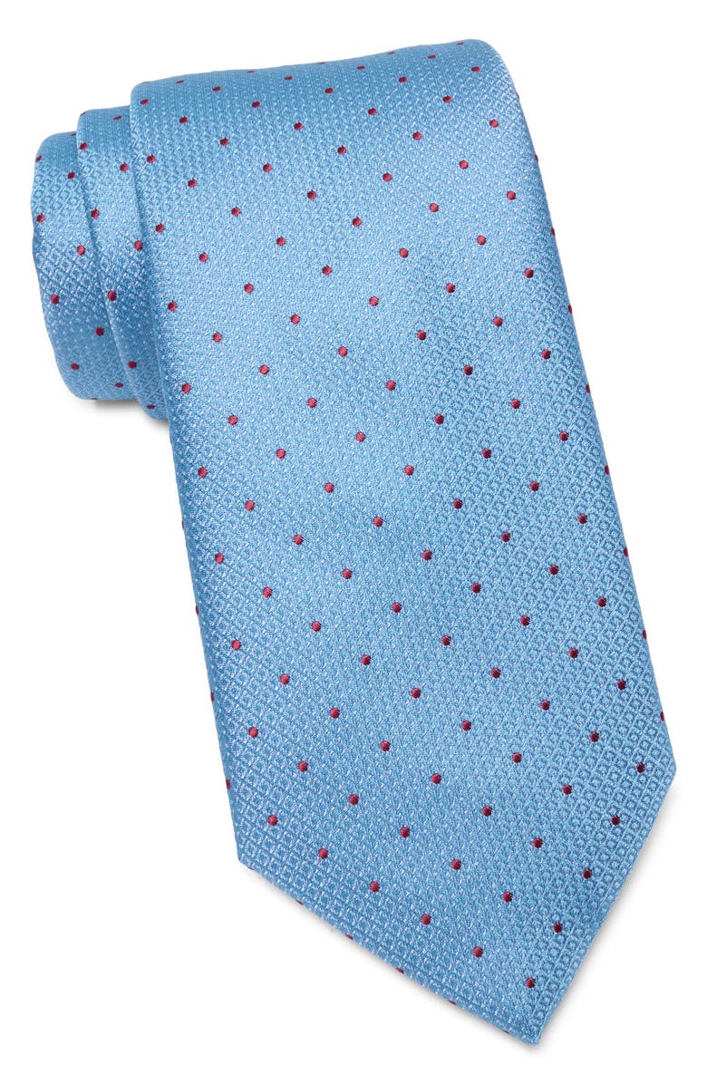 Michael Kors Mira Dot Print Tie, Main, color, Indigo