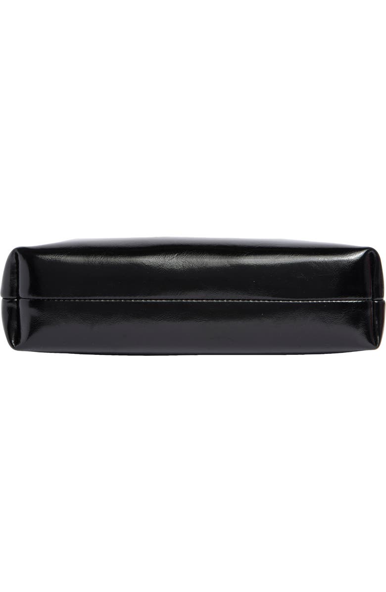 Stand Oil Plump Faux Leather Shoulder Bag, Alternate, color, Black