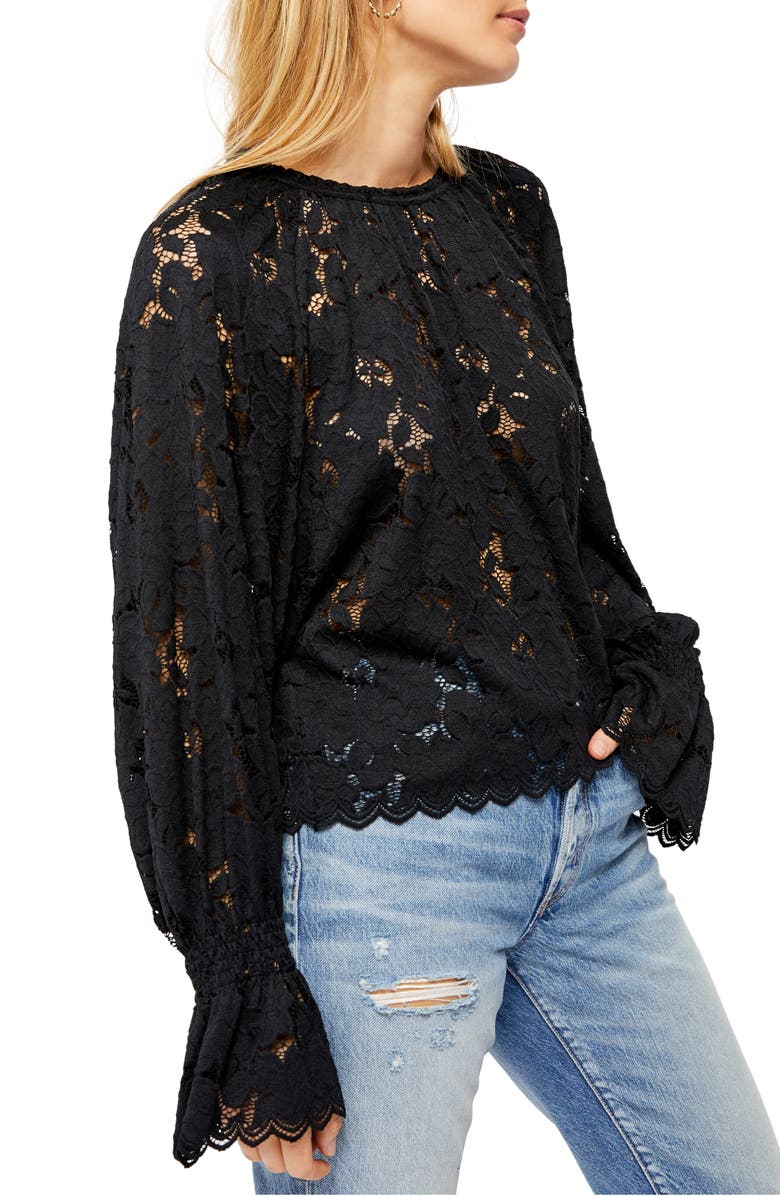 Free People Olivia Lace Top, Alternate, color, 