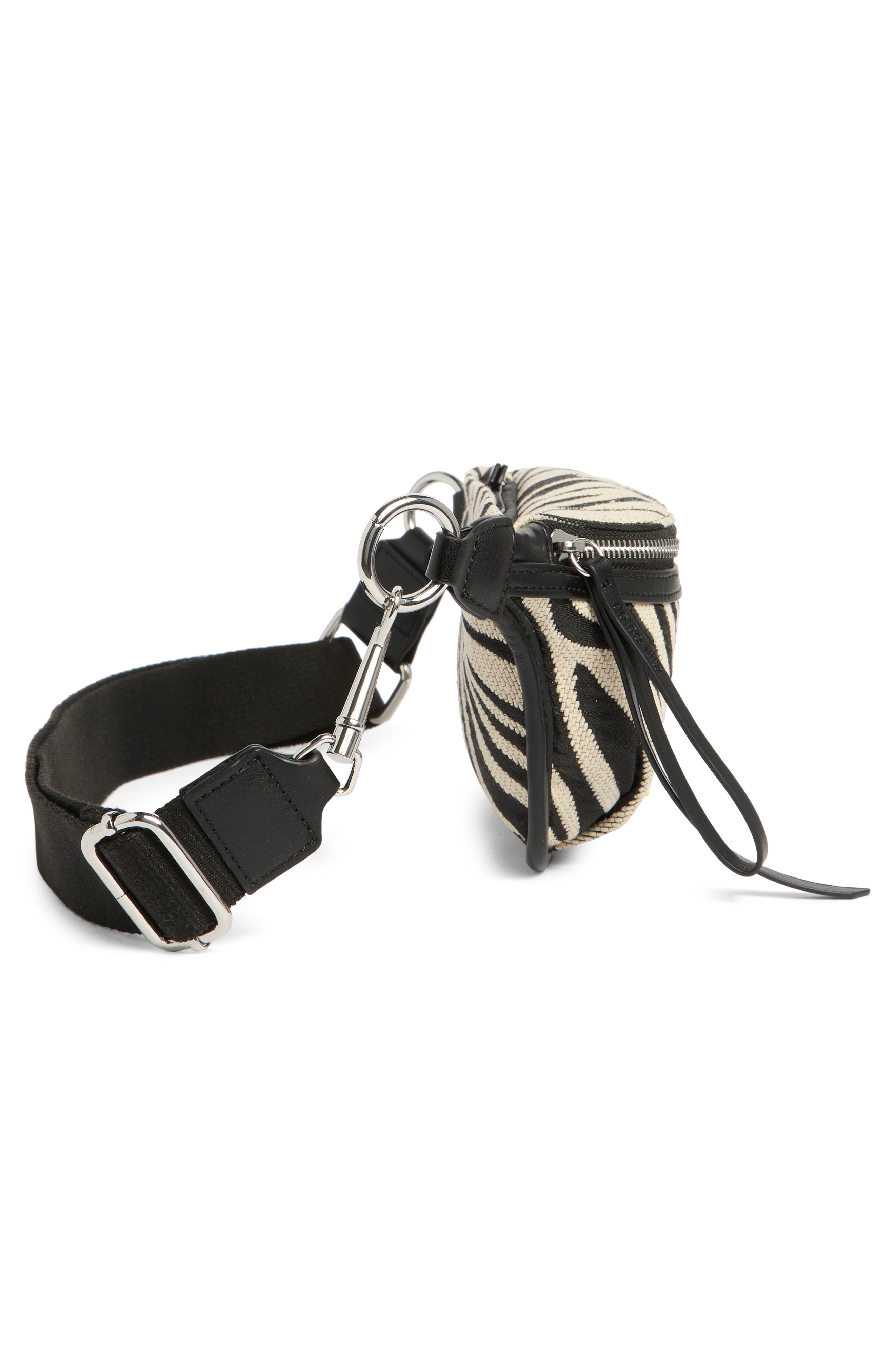 Fabric Belt Bag, Alternate, color, BLACK