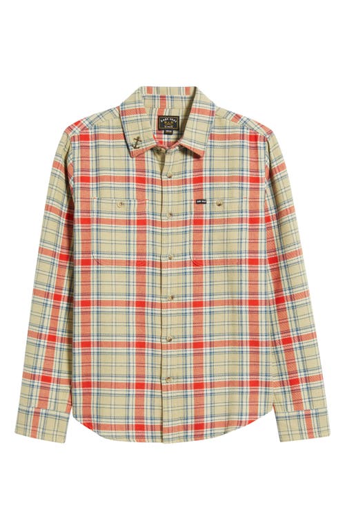 Dark Seas Cimmeron Plaid Cotton Button-up Shirt In Neutral