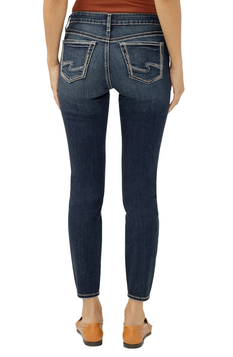 Silver Jeans Co. Suki Curvy Mid Rise Ankle Skinny Jeans, Alternate, color, Oxford