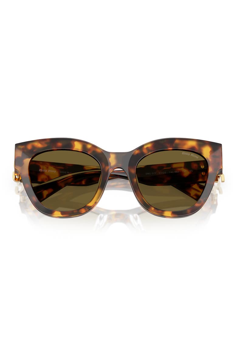 51mm Butterfly Sunglasses, Alternate, color, 14L09Z51 BLOND HAV