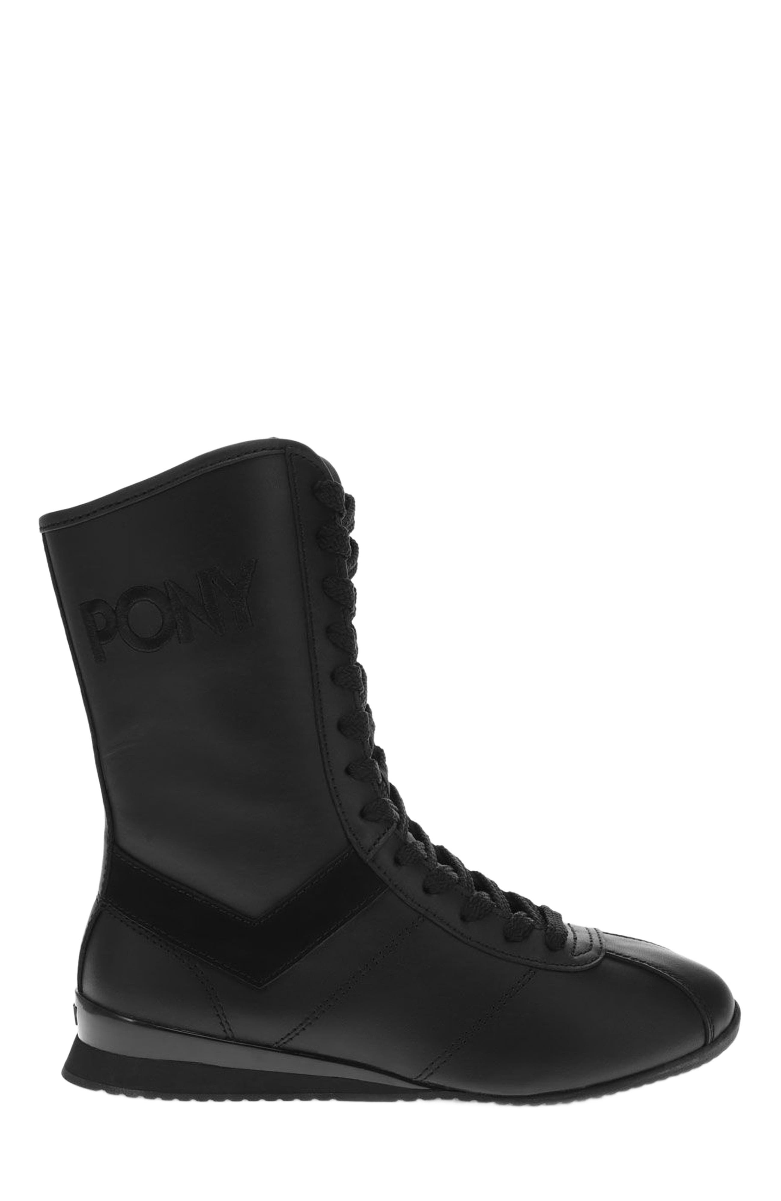 PONY KO-80 High Classic Sneakers, Alternate, color, Black
