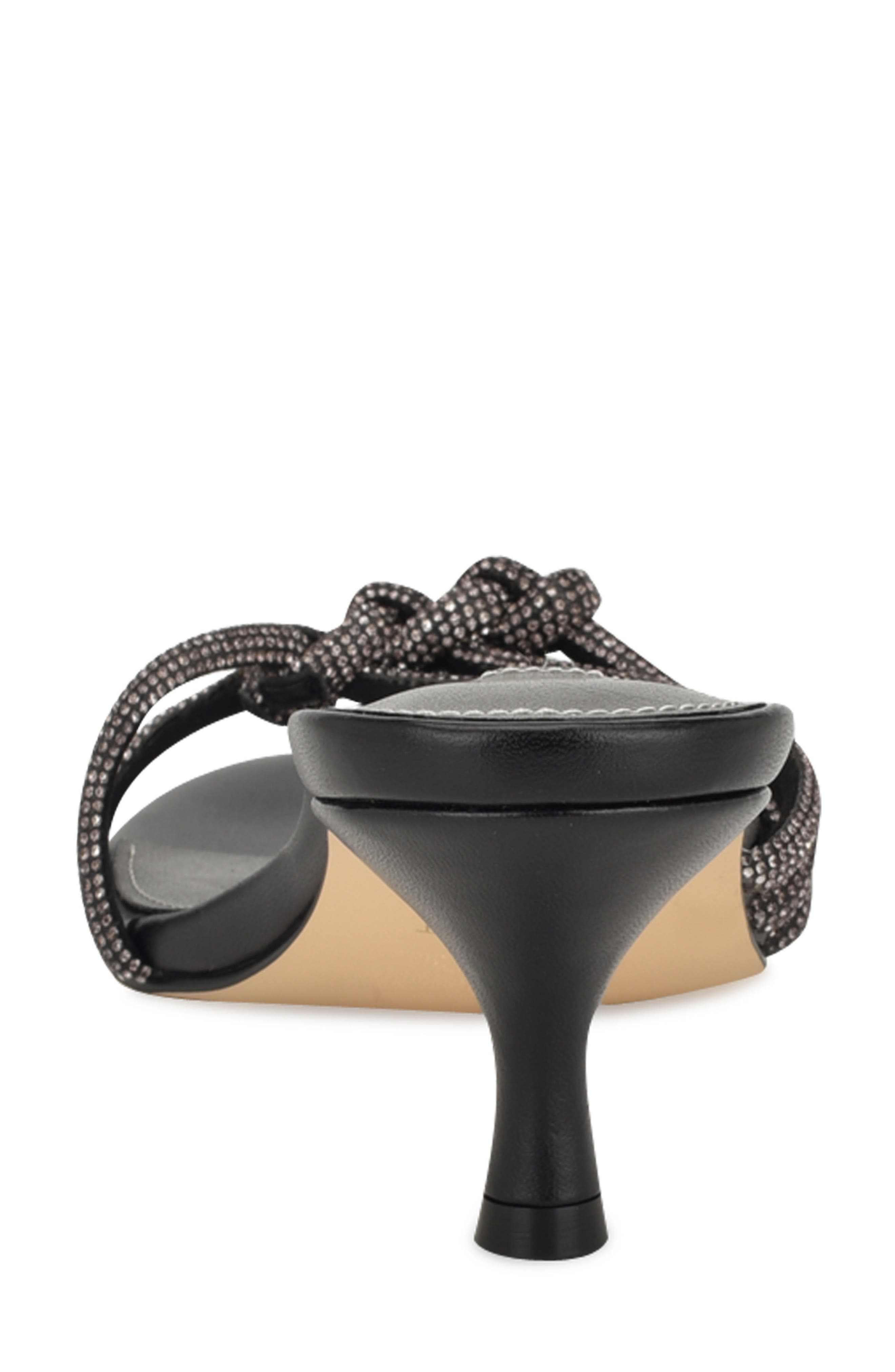 Nine West Glitzy Kitten Heel Slide Sandal, Alternate, color, 