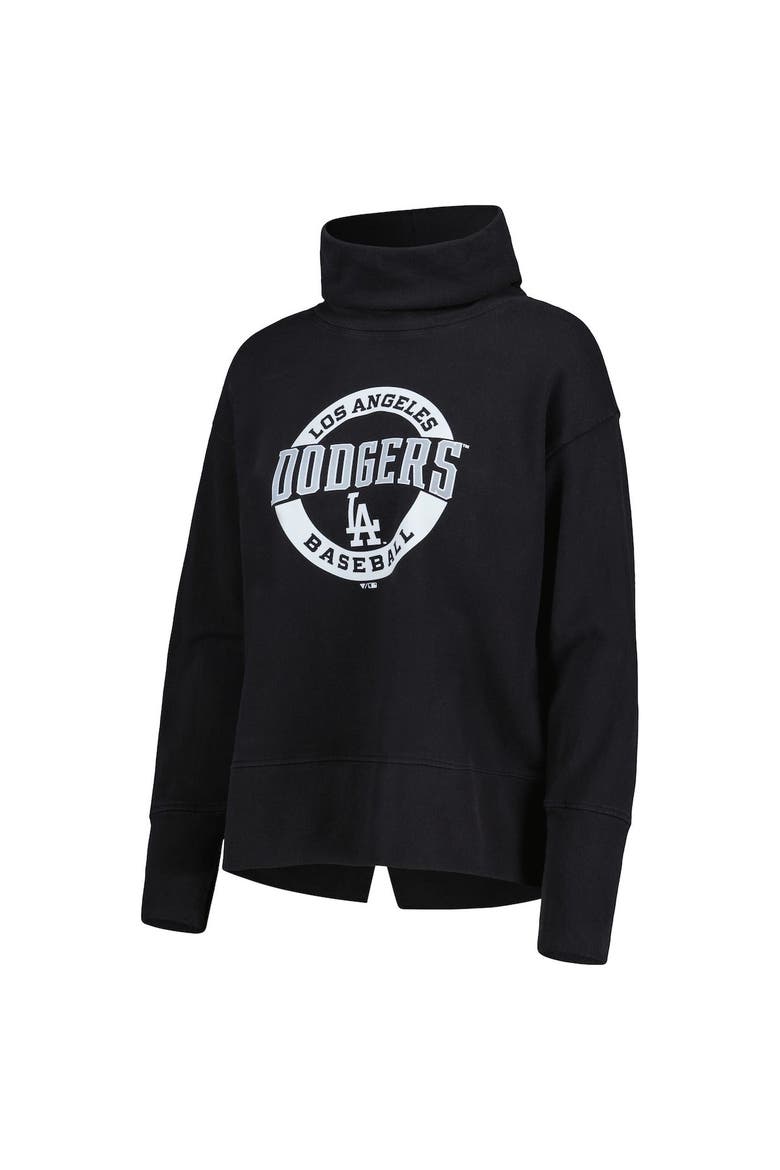Women's Levelwear Black Los Angeles Dodgers Sunset Farm Team Pullover Sweatshirt, Alternate, color, Black
