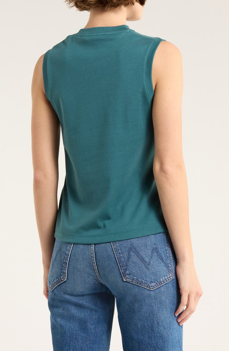 Vince Pima Cotton Easy Shell Tank, Alternate, color, Blue Waltz