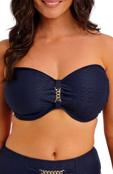 Azores DD-Cup Underwire Bandeau Bikini Top