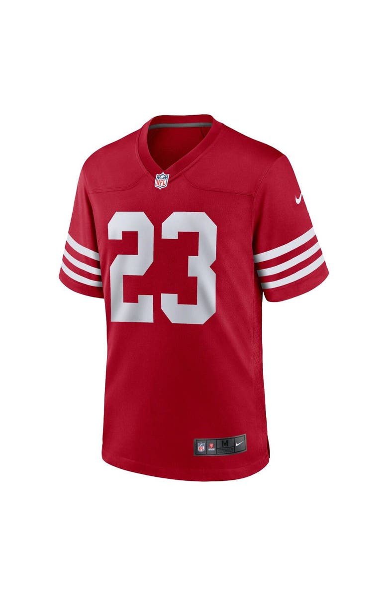 Nike Youth Nike Christian McCaffrey Scarlet San Francisco 49ers Game Jersey, Alternate, color, Scarlet