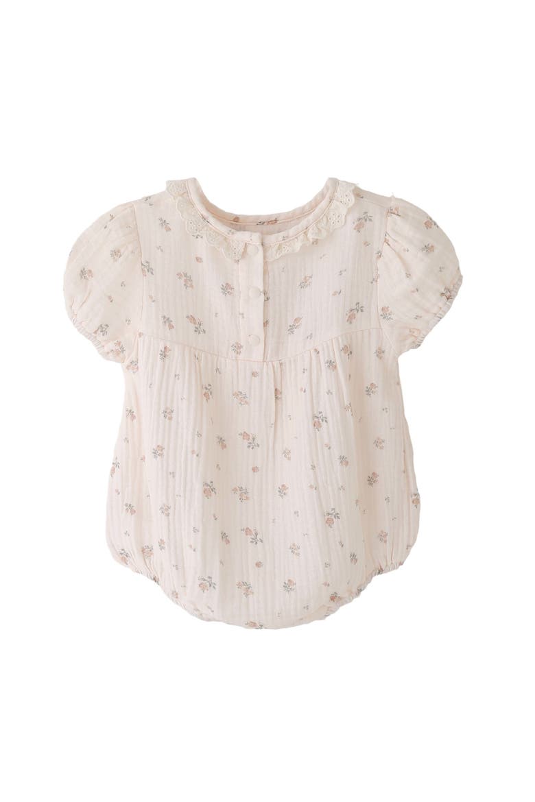 Pastel Bloom Romper, Alternate, color, Pink