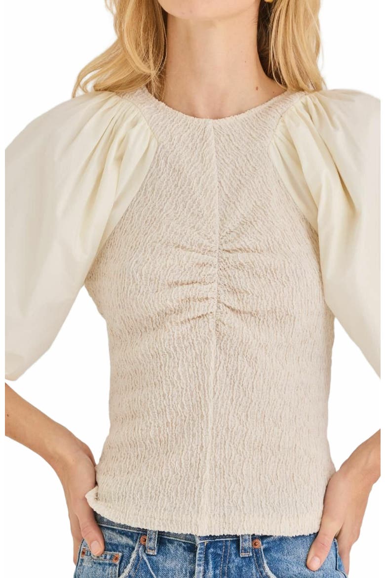 Taryn Top, Alternate, color, CREAM
