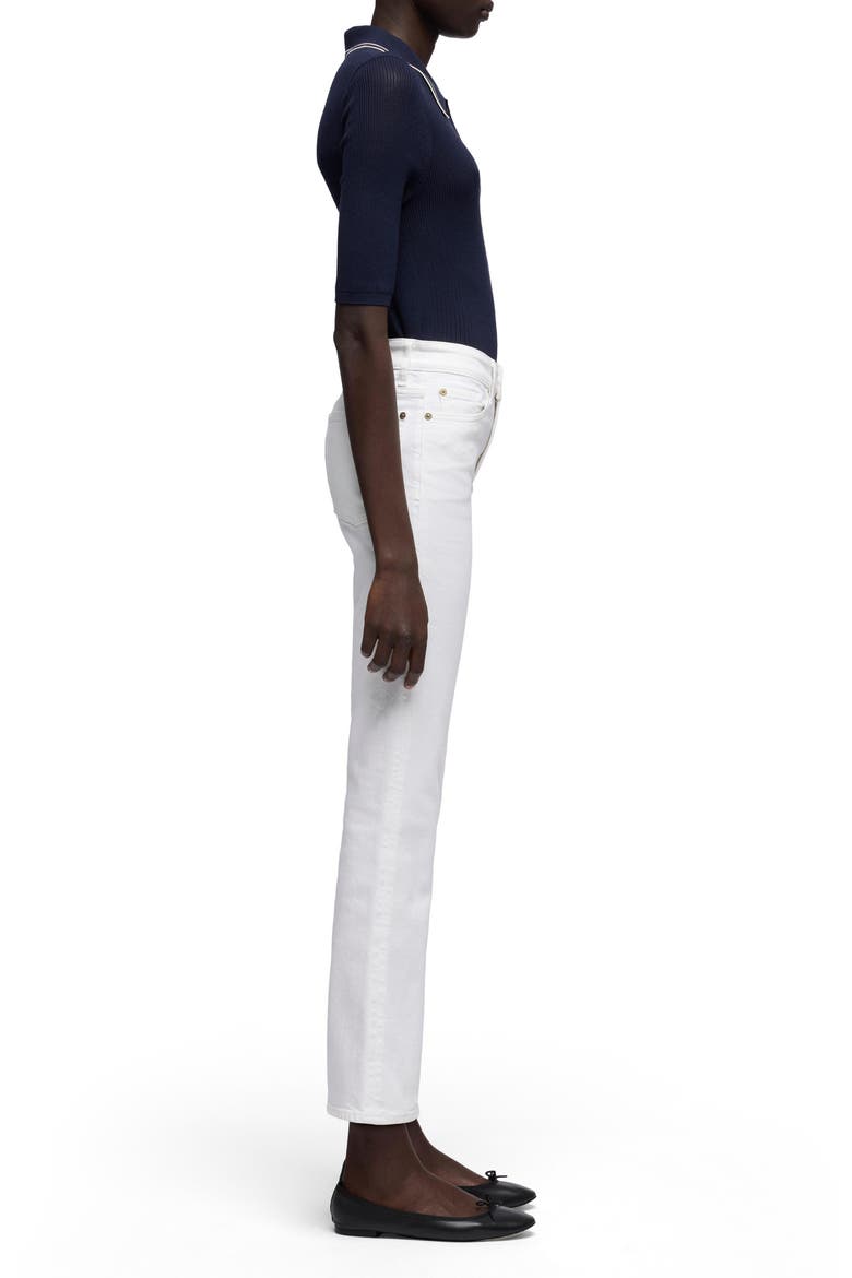 Cropped Bootcut Jeans, Alternate, color, PURE WHITE