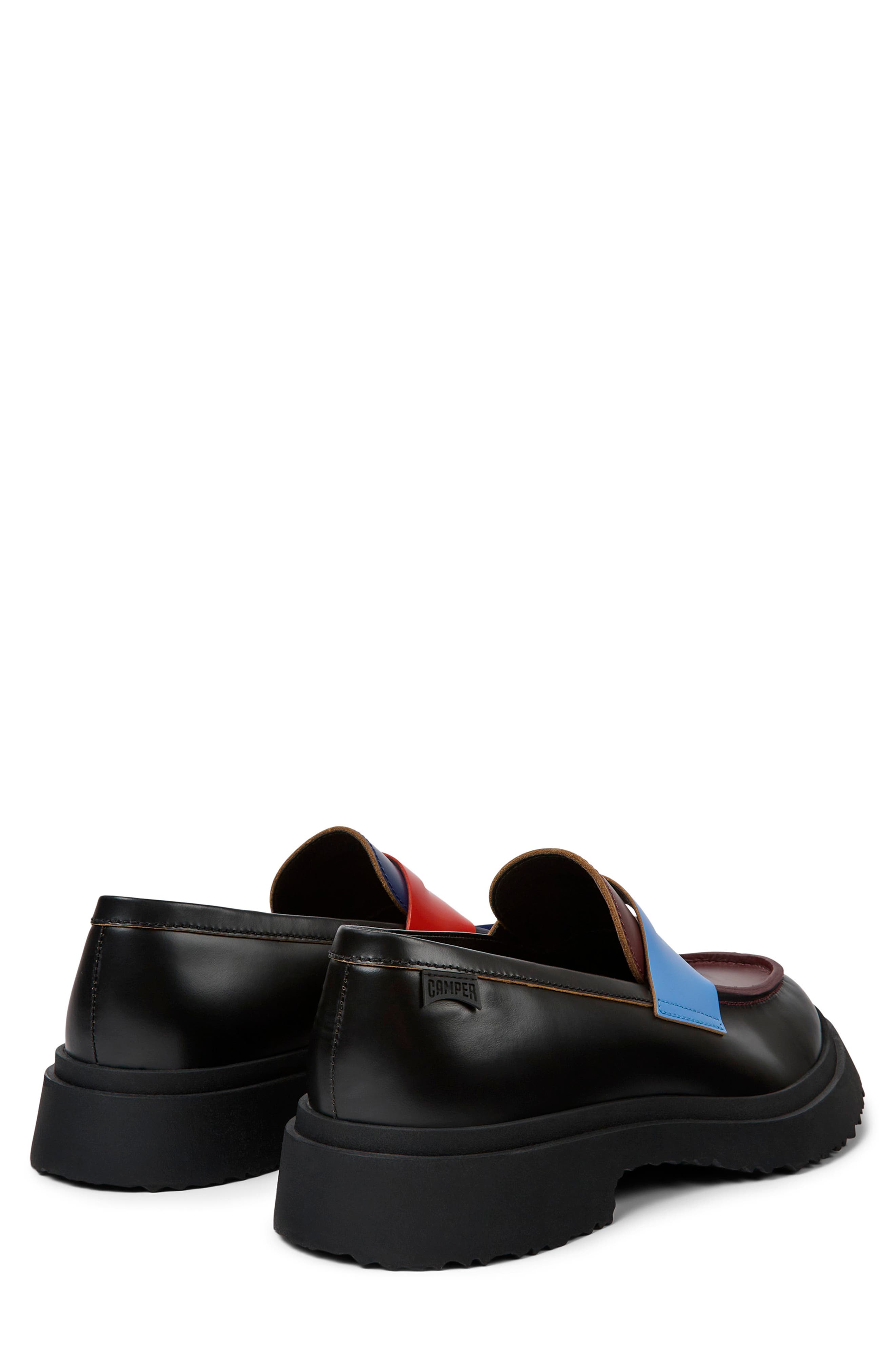Camper Walden Patent Leather Penny Loafer, Alternate, color, 