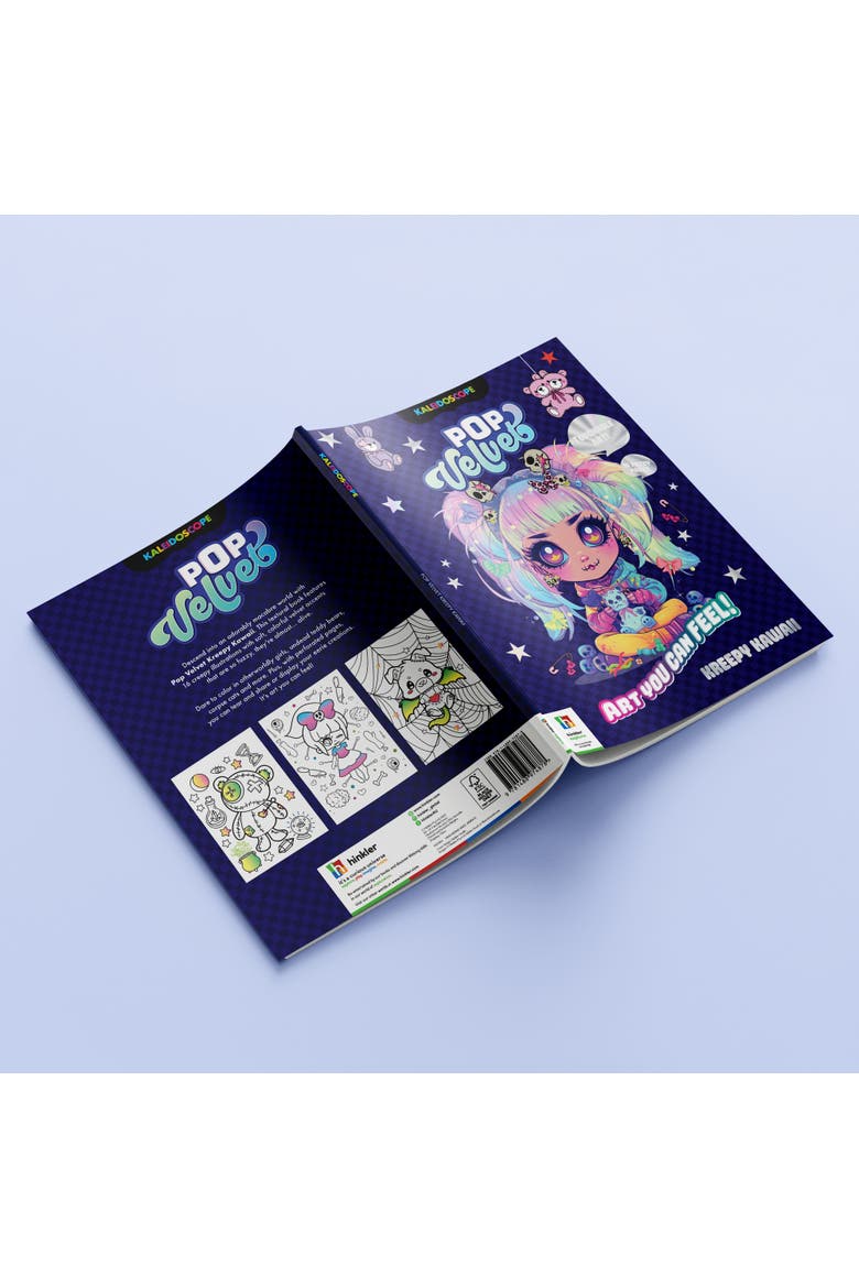 Pop Velvet, Kreepy Kawaii, Creative Coloring, 32 Pages, Alternate, color, Multicolored