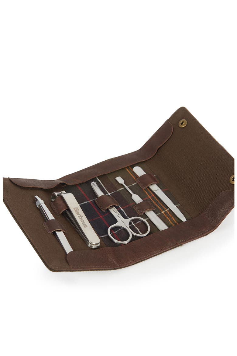 Padbury Manicure Set, Alternate, color, OLIVE/ BROWN