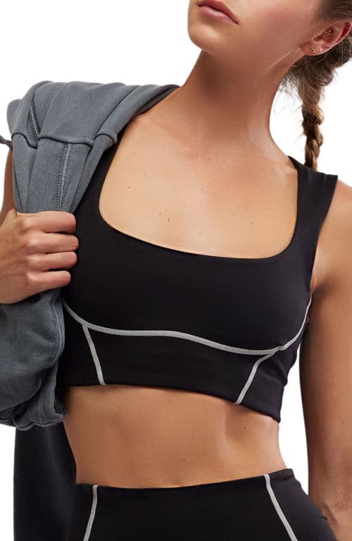 Shop Free People Fp Movement You're A Peach Sports Bra In Black