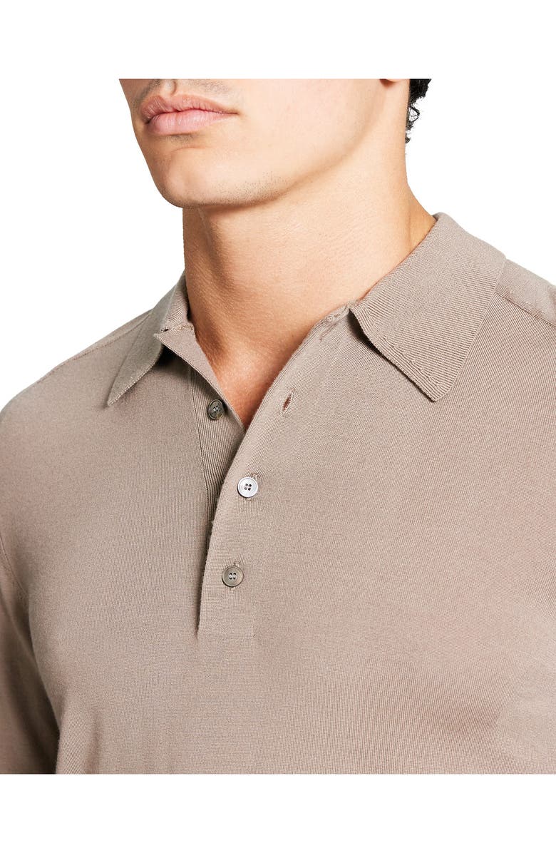 Theory Long Sleeve Wool Polo, Alternate, color,