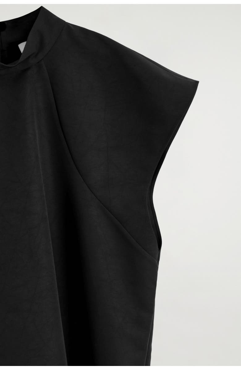 COS Sculpted Turtleneck Dress, Alternate, color, Black
