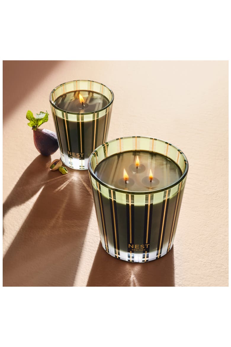 Pistachio Wild Fig Scented Candle, Alternate, color, GREEN