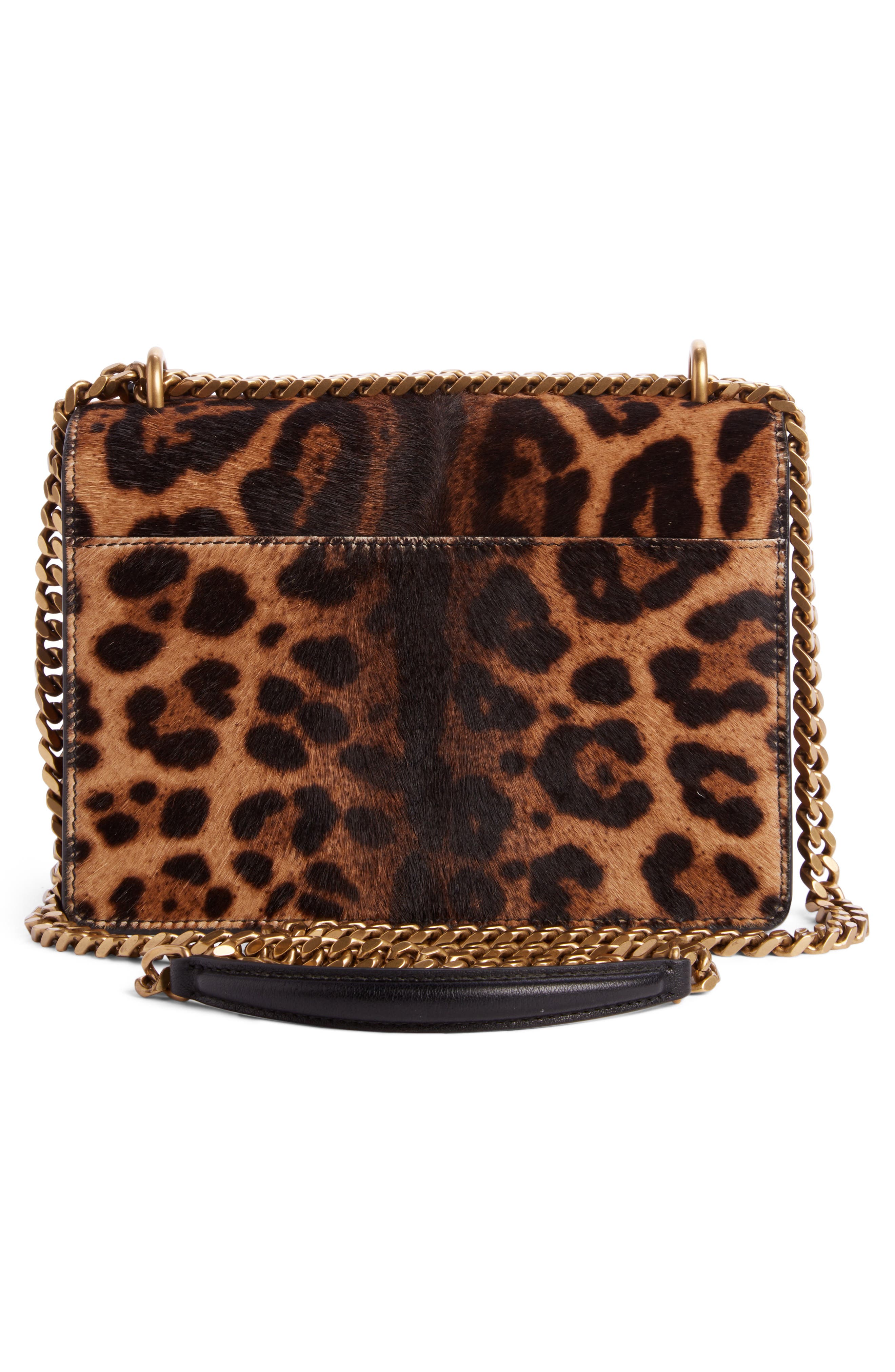 Saint Laurent Small Sunset Genuine Calf Hair Shoulder Bag, Alternate, color, 