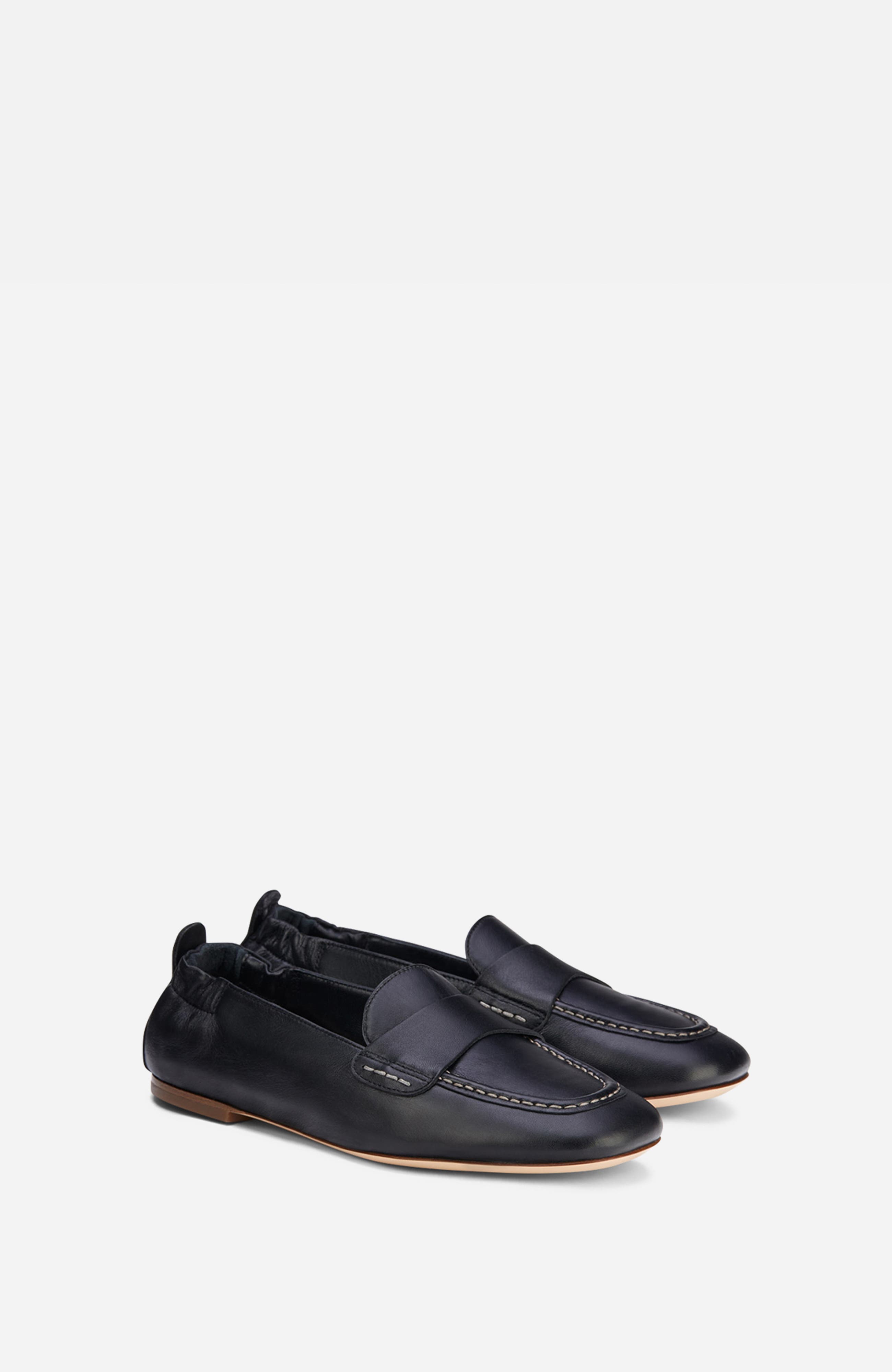 AGL Mara Pure Leather Moccasin, Alternate, color, Black Nappa