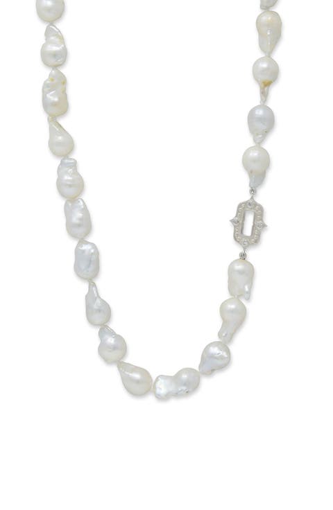 Gothic Cultured Pearl Necklace