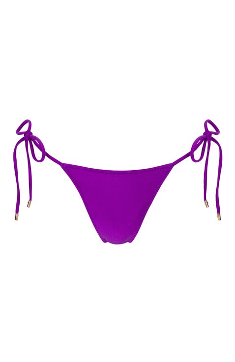 Le Triangle Tie Side Pattern Bikini Bottom