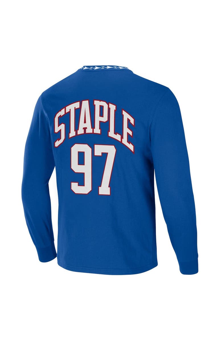 STAPLE Men's NFL x Staple Blue New York Giants Core Team Long Sleeve T-Shirt, Alternate, color, Blue