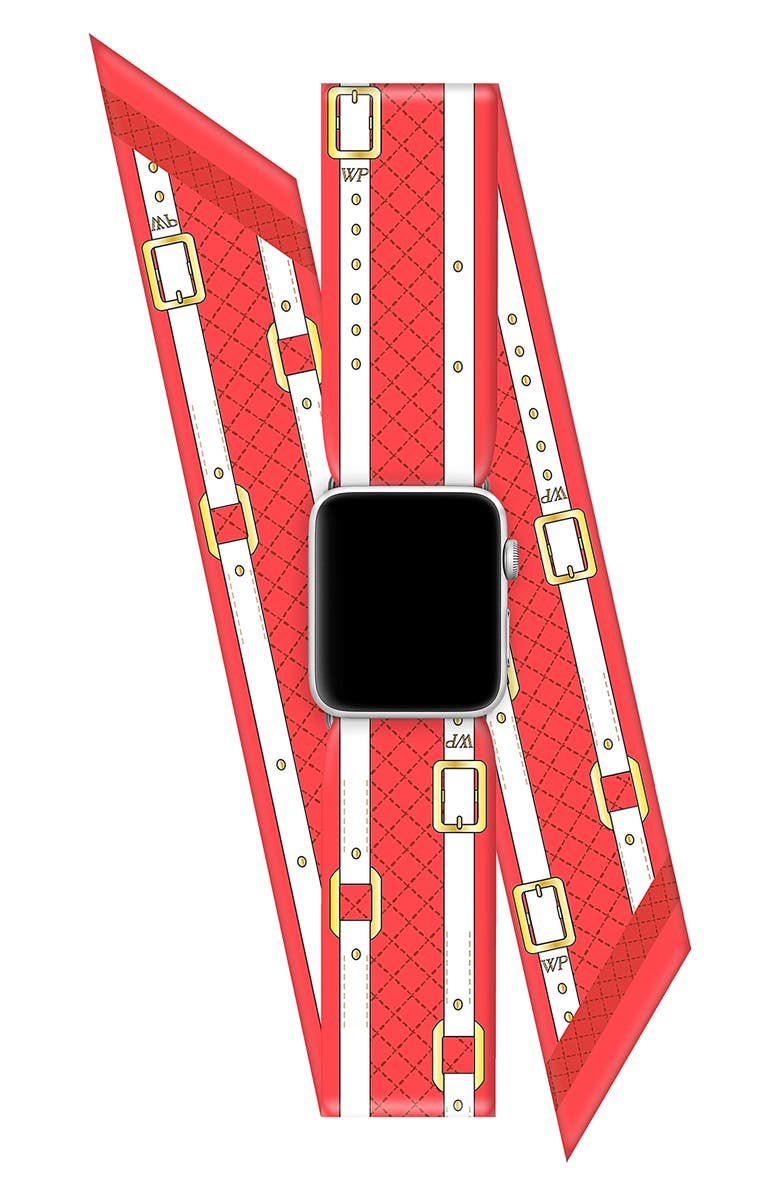 Wristpop Rouge Straps Apple Watch<sup>®</sup> Scarf Watchband, Main, color, 