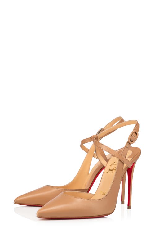 Shop Christian Louboutin Jenlove Ankle Strap Pointed Toe Pump