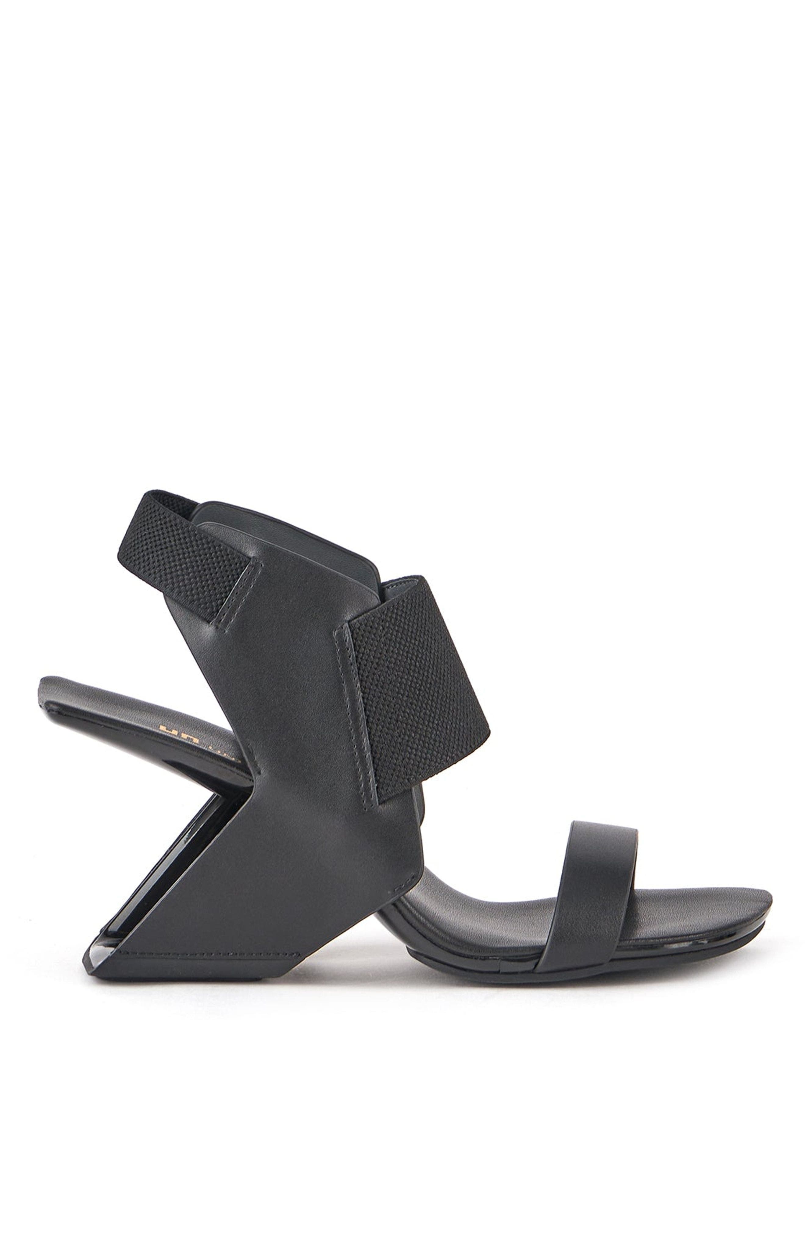 United Nude Loop Reiki Hi Sandals, Main, color, Black